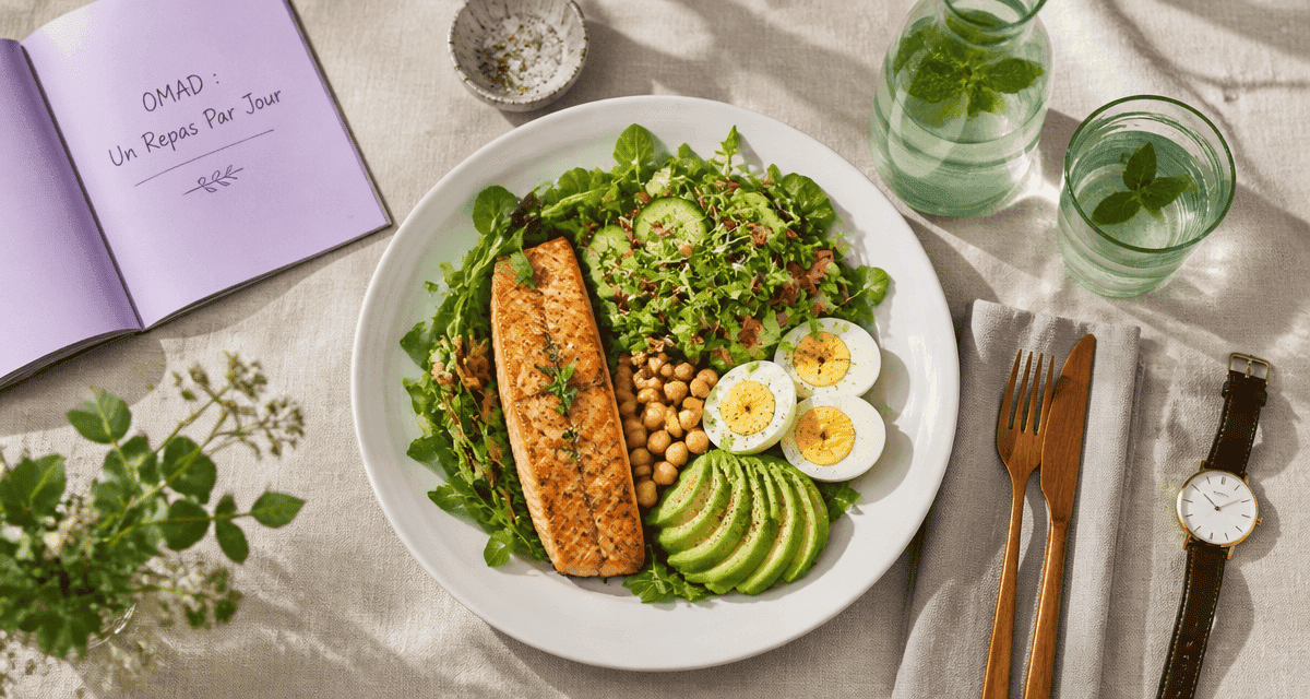 1 repas par jour combien de kilos perdus, plat unique saumon avocat salade
