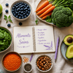 aliment bon pour la santé fruits légumes noix