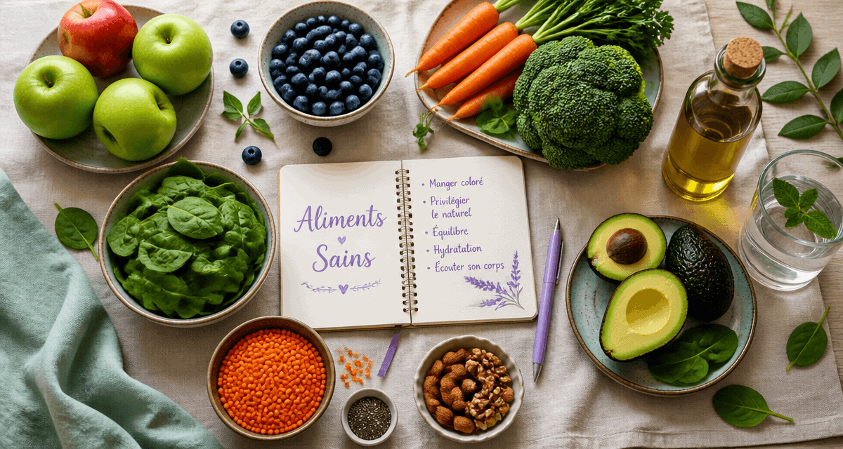 aliment bon pour la santé fruits légumes noix