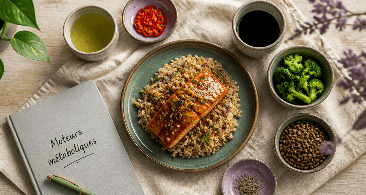 aliments brûle graisse saumon quinoa thé vert
