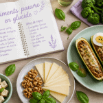 assiette aliments pauvre en glucide