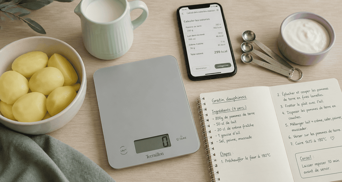 calculer les calories d une recette avec balance cuisine
