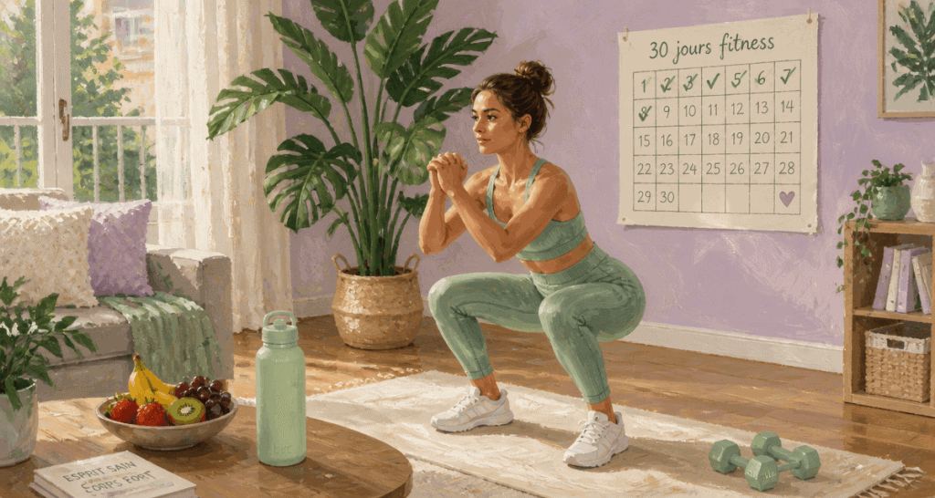 femmes fitness squat tapis crème