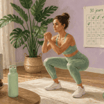 femmes fitness squat tapis crème