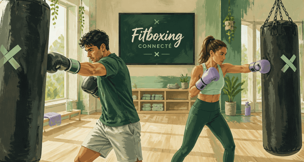 fitboxing séance en salle connectée