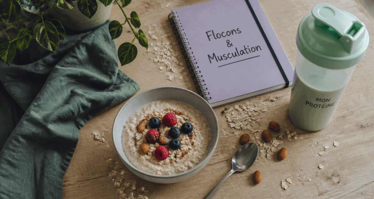 flocons d'avoine musculation bol porridge fruits