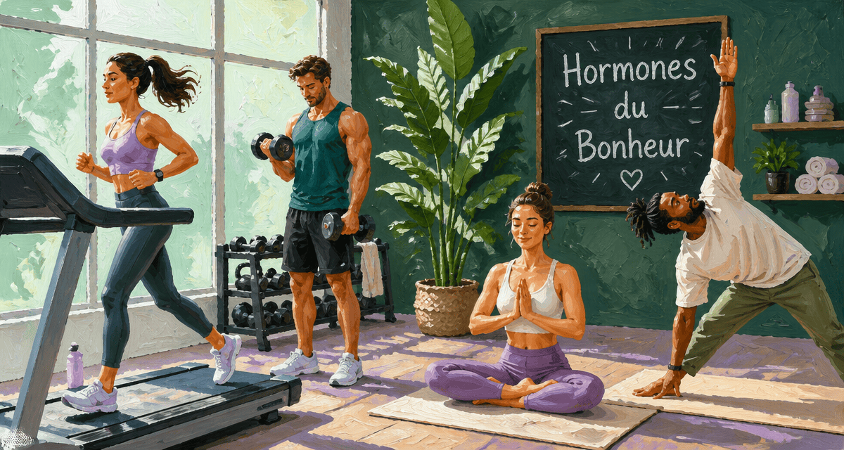 groupe salle de sport hormone du bonheur sport