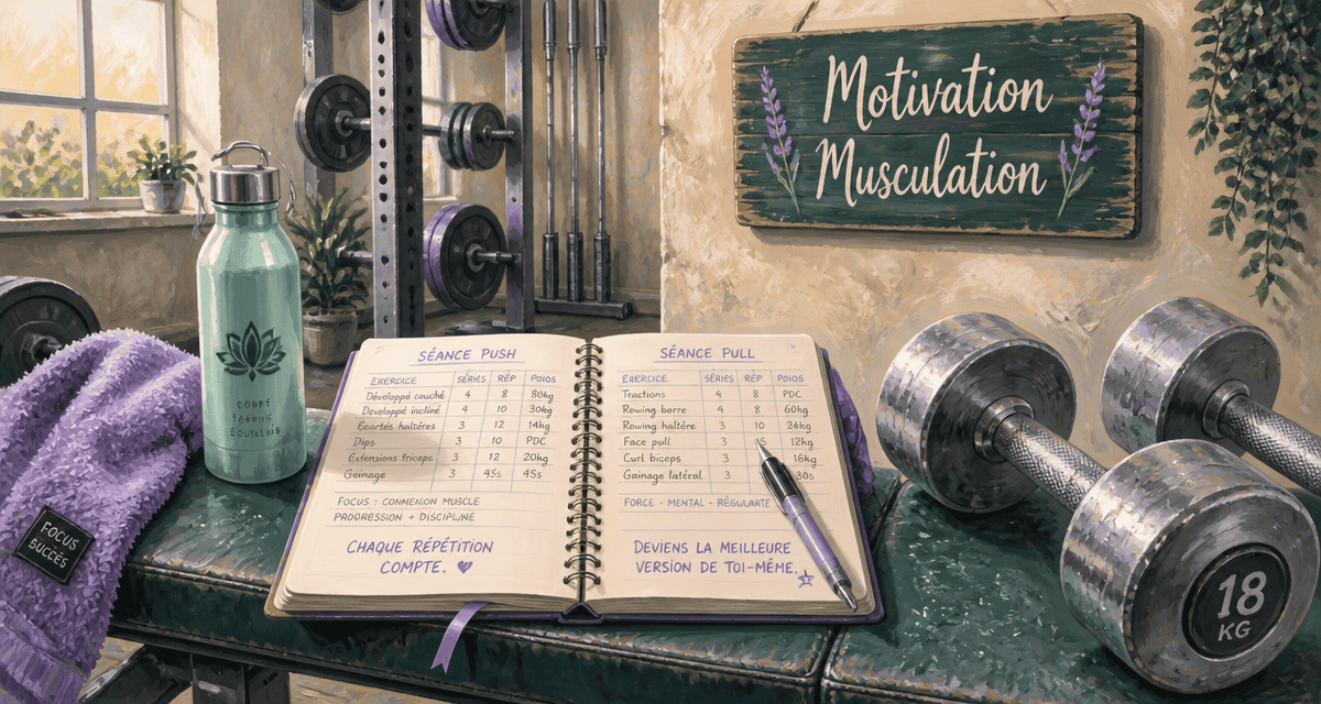 motivation musculation carnet entraînement