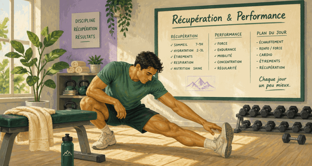 athlète musculation tous les jours récupération