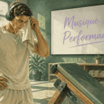 musique de salle de sport athlète concentré