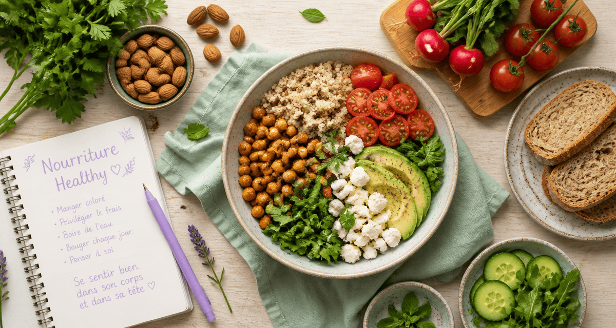 nourriture healthy bowl méditerranéen