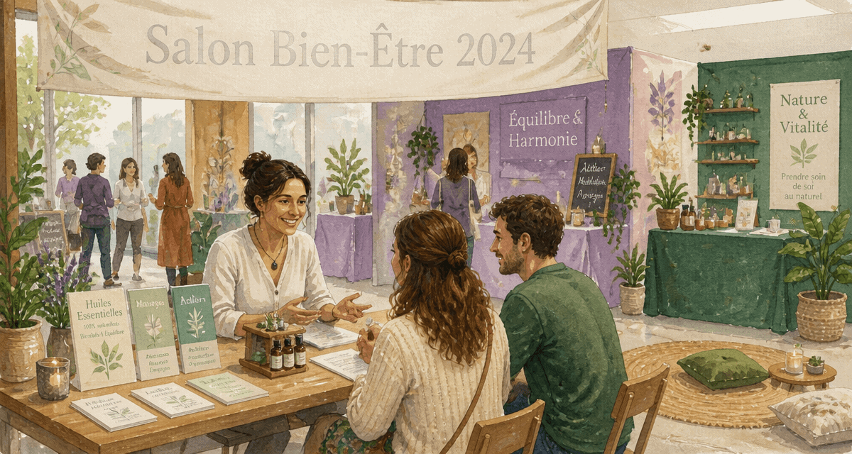 Salon du bien etre 2024 table exposants stands