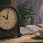 22h02 signification horloge ancienne scène nocturne