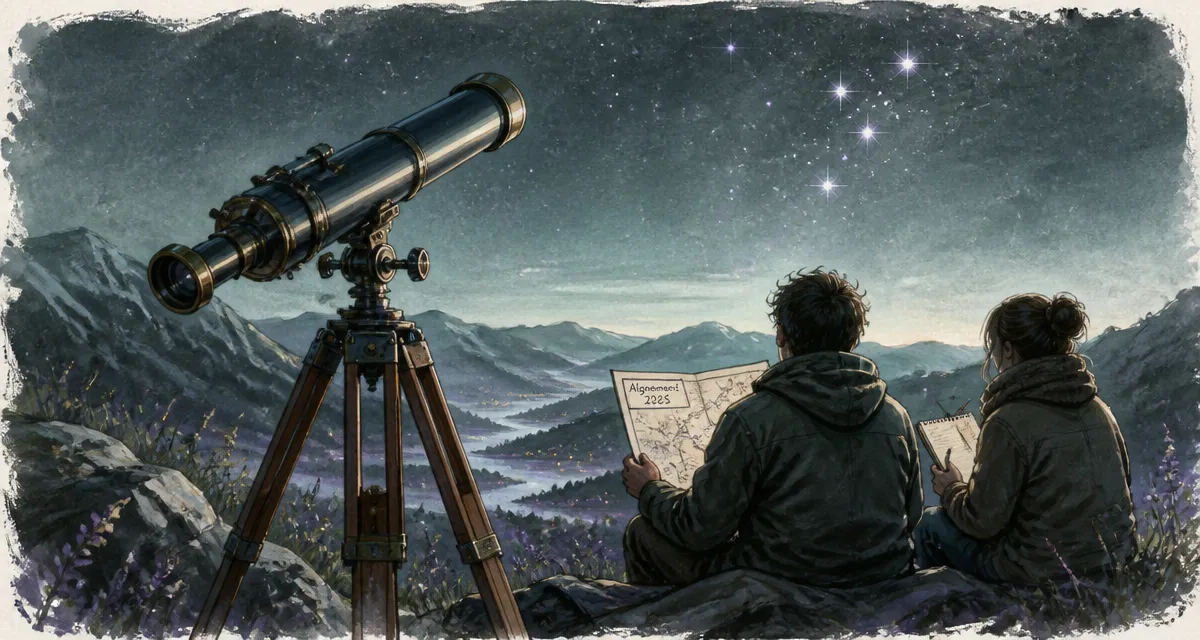 Alignement des planètes signification spirituelle 2025, constellation guide : 6 dates clés