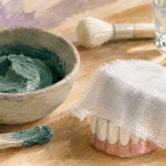 Argile verte et déchaussement des dents, gencives apaisées