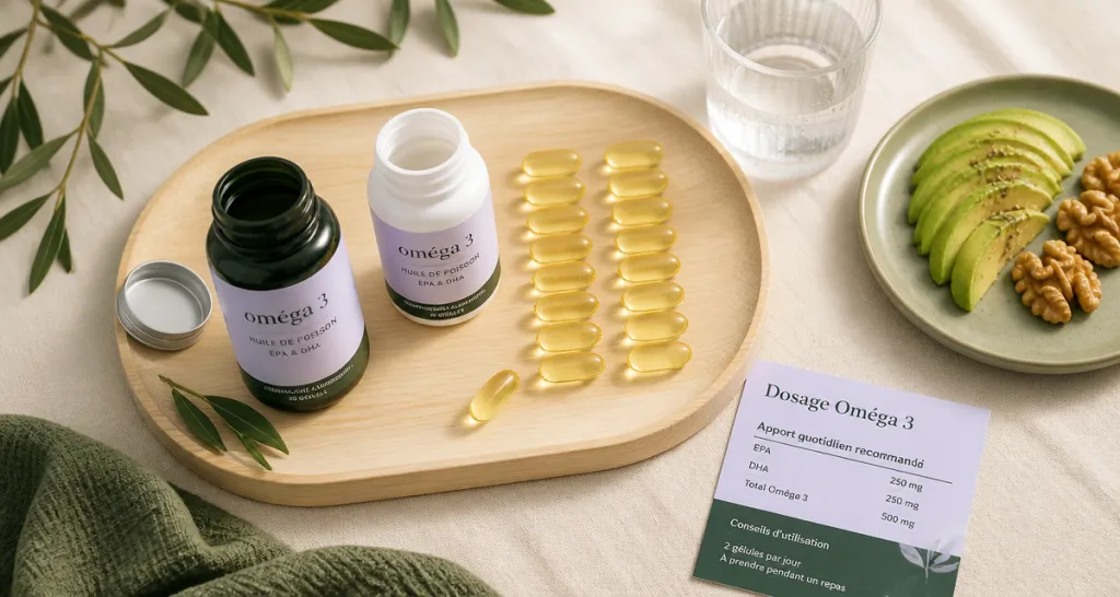 combien de gelule omega 3 par jour plateau gélules et aliments