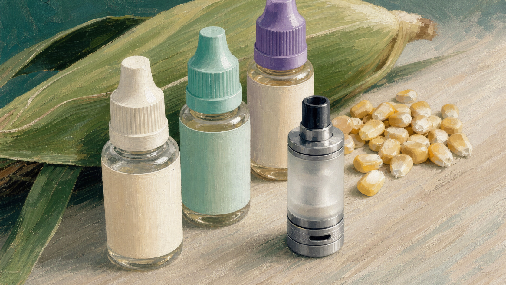 E liquide sans propylène glycol : flacons et clearomiseur, vape sans irritation