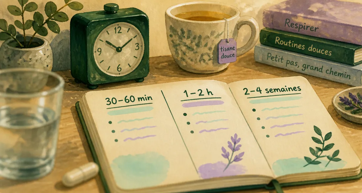 GABA effet au bout de combien de temps : 60 minutes pour s’apaiser, 4 semaines pour sommeil profond