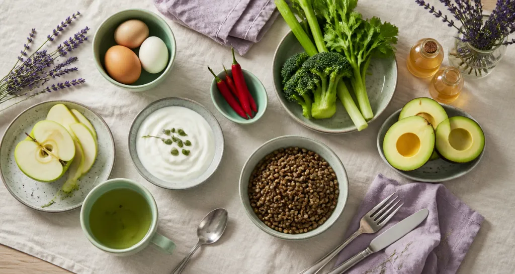 les 20 aliments qui font maigrir sur une table zen