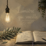 lumière qui clignote toute seule signification spirituelle, ampoule vacillante, ambiance zen