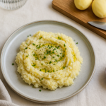 pomme de terre et intestin irritable, écrasé vapeur assiette