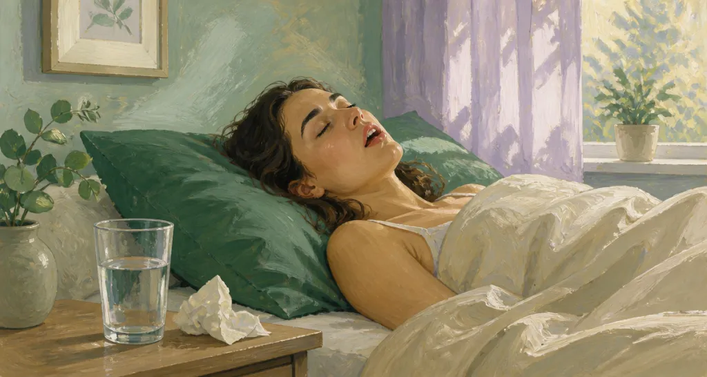 pourquoi je dors la bouche ouverte femme sommeil