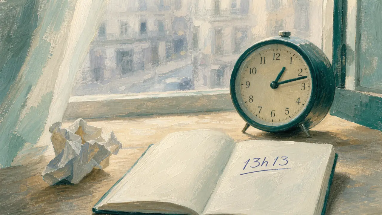 13:13 signification : transformation et renouveau amoureux, horloge à 13h13