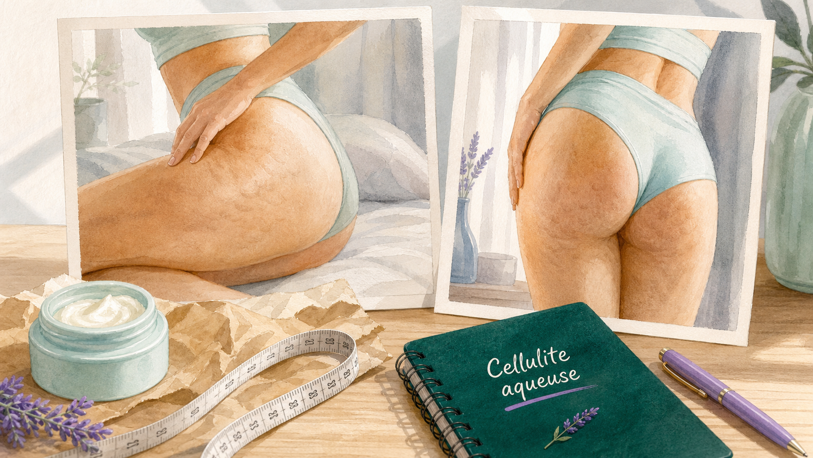 Cellulite aqueuse avant apres : jambes et peau, drainage et mouvement