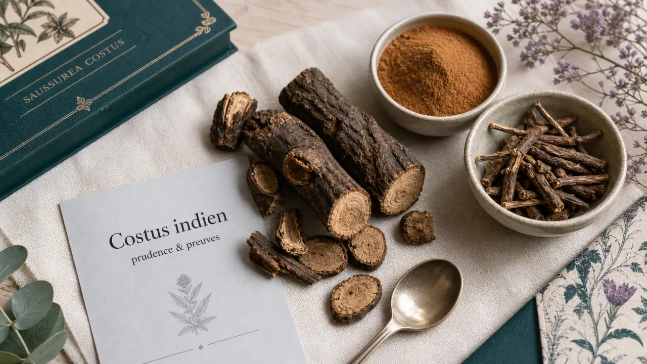 Costus indien bienfaits : racine et poudre pour digestion et immunité