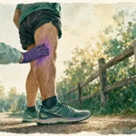 Courir avec une sciatique : coureur s’arrête, douleur à la cuisse