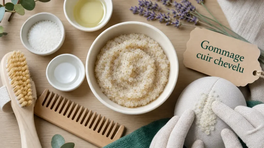 Gommage cheveux : purifier le cuir chevelu sans décaper la fibre