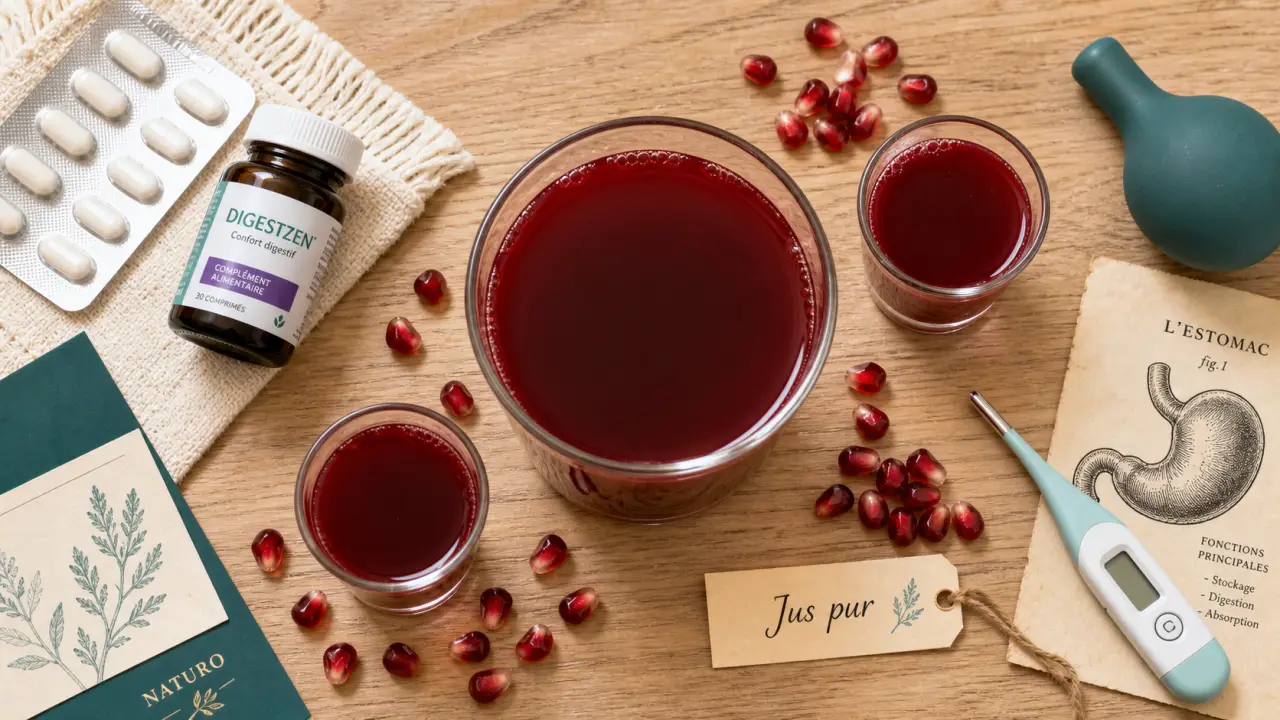 Jus de grenade danger : statines, glycémie, tension basse à surveiller