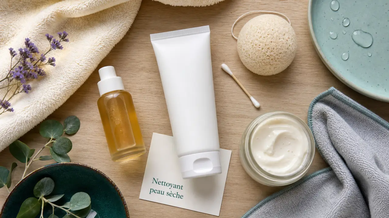 Nettoyant visage peau seche : nettoyant visage sans tiraillement