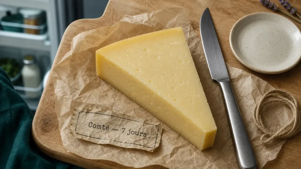 Comté enceinte : oui, mais seulement avec la croûte retirée et une bonne conservation