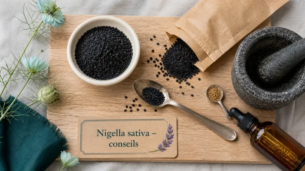 Habba sawda : reconnaître la nigelle, la choisir et l’utiliser sans se tromper