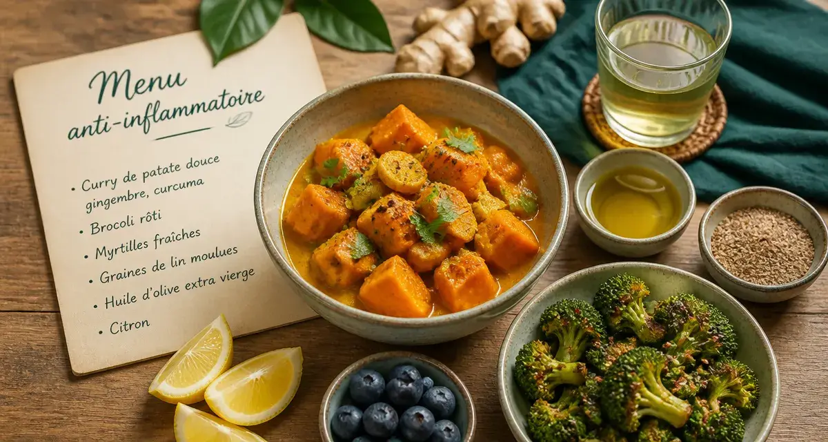 Menu anti inflammatoire pour apaiser les douleurs chroniques