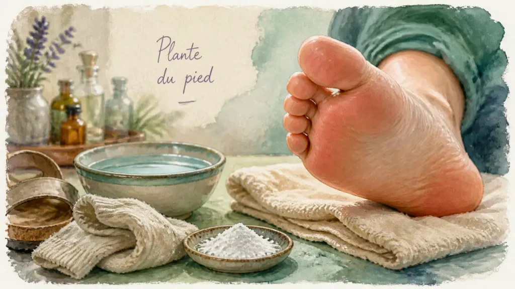 Plante du pied qui gratte : signification, pied gauche, pied droit et causes à vérifier