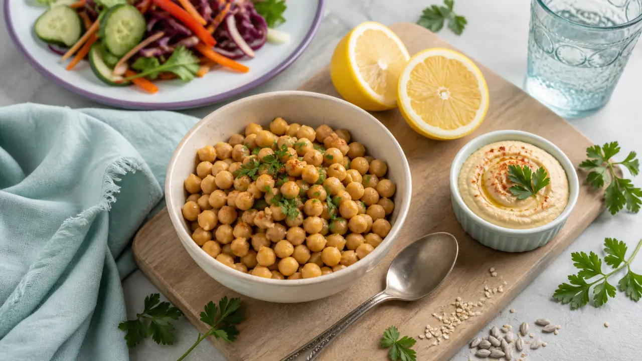 Pois chiche bienfaits : bol de pois chiches pour la satiété et la glycémie
