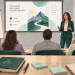 Conférence développement personnel : préparation mentale en équipe, réunion en salle