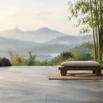 Espace de méditation zen : peu d’éléments, clarté