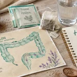 Nettoyage intestinal : fibres, eau et hydrothérapie sur fond botanique