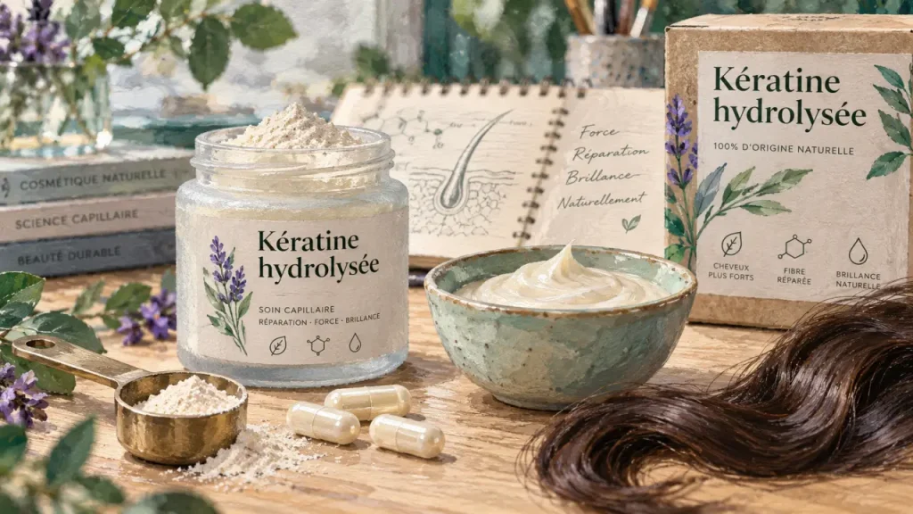 Kératine complément alimentaire : renforcer la fibre ou masquer une vraie chute ?