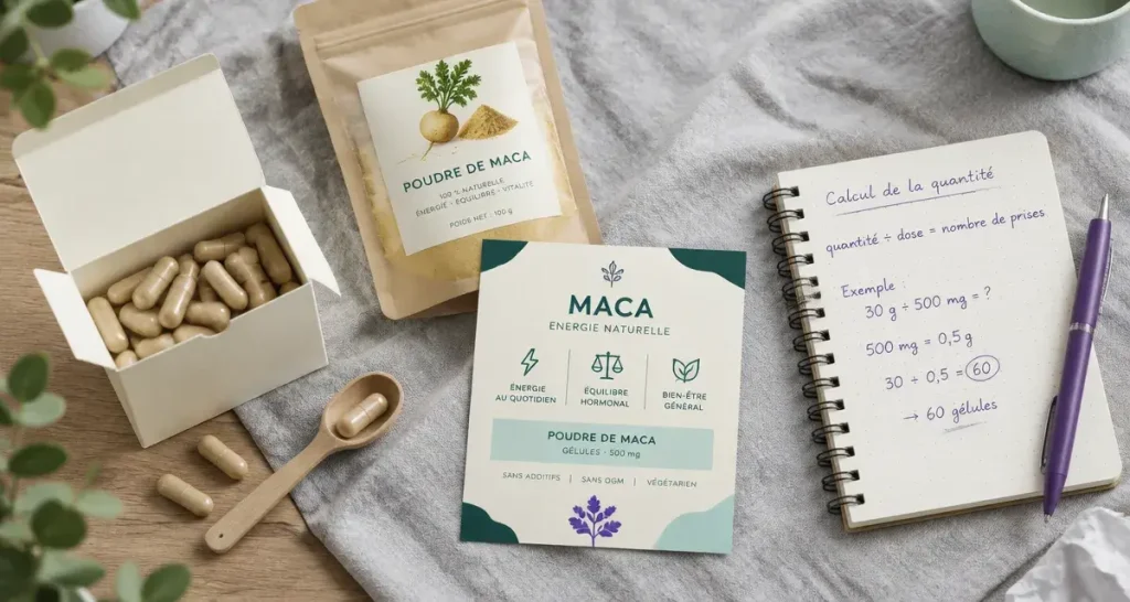 Maca complément alimentaire : le dosage prime sur la forme, poudre, gélules ou comprimés